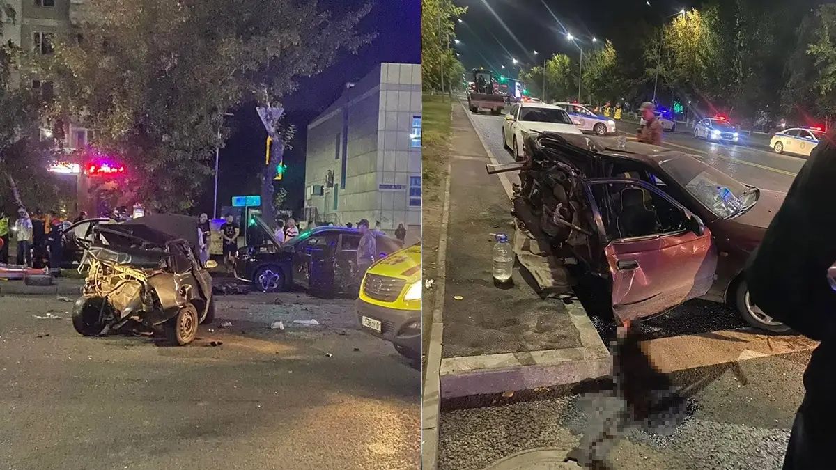 Астанада ұрланған көлікпен жол апатын жасаған 18 жастағы жігіт ұсталды