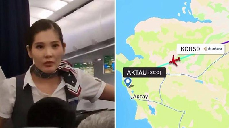 Алматы-Ақтау бағытындағы ұшақ шұғыл қонуға мәжбүр болған