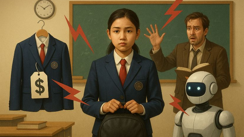 Жаңа оқу жылы: Қымбат форма дауы, білімін дәлелдей алмаған мұғалімдер мен жасанды интеллект дәуірі 