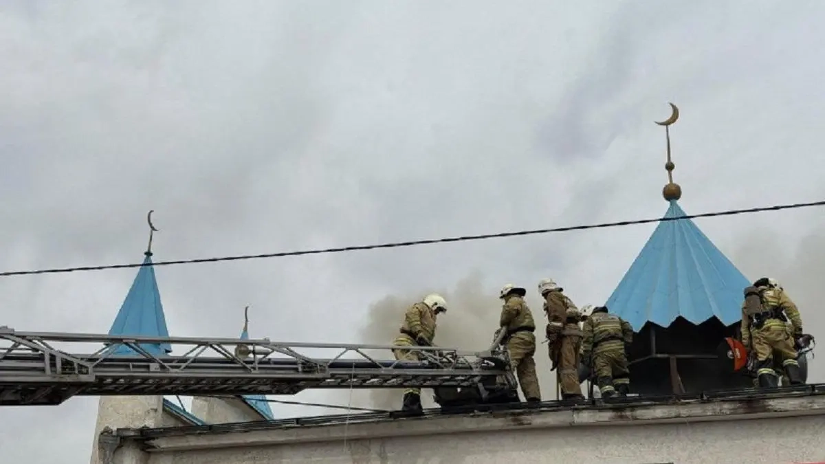 Шымкентте мешіт өртенді