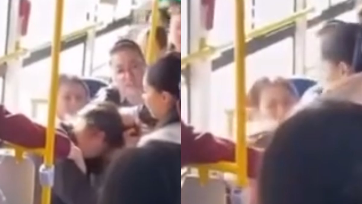 Автобуста жүкті әйелді тепкен келіншек жолаушылардың ашуын туғызды