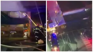 Алматыдағы базарда түнде шыққан өрт дер кезінде сөндірілді