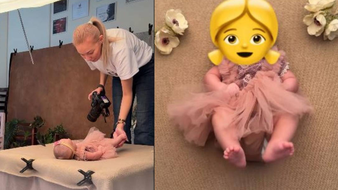 Қайрат Нұртастың әйелі екі айлық қызына фотосессия жасатты