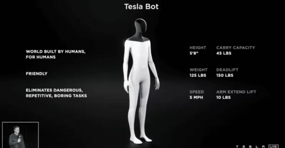 Келер жылы Tesla алғашқы роботын шығармақ