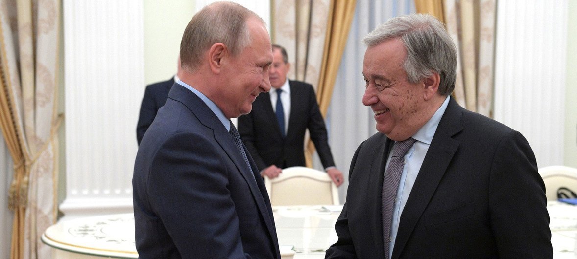 БҰҰ Бас хатшысы Путинмен кездесті