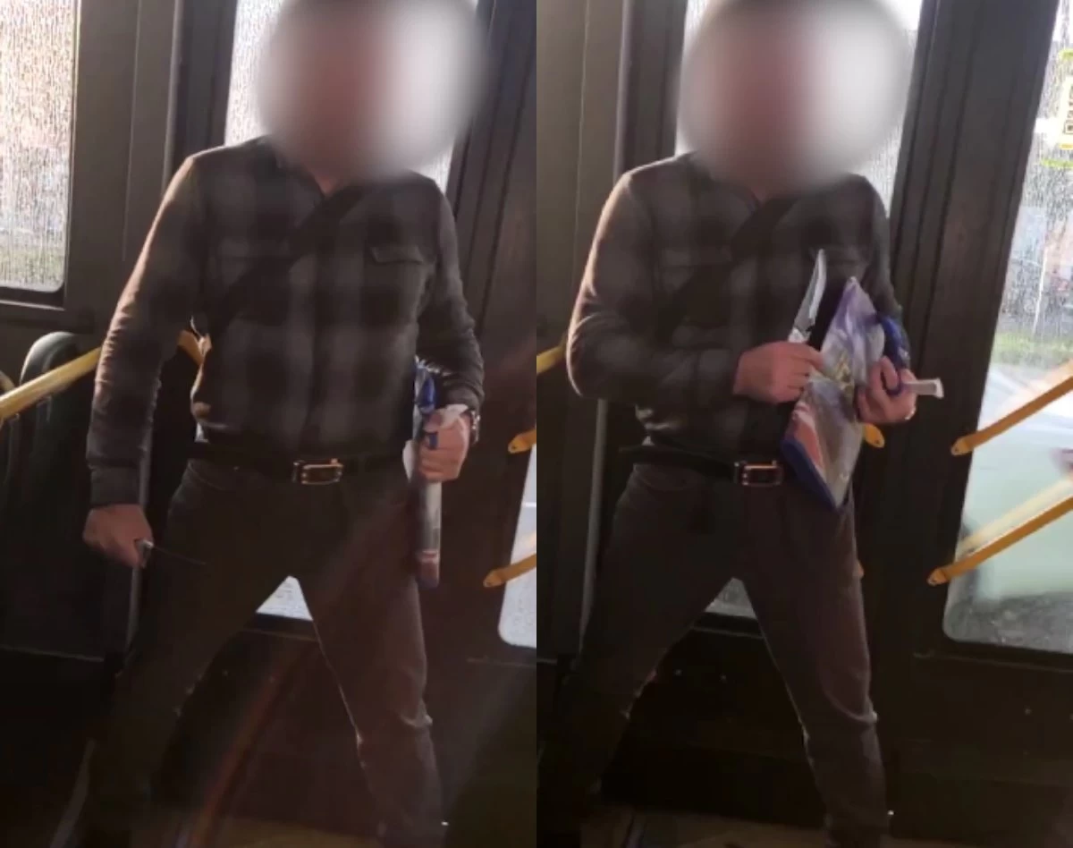 Алматыда автобуста ер адам жолаушыларды пышақпен қорқытты