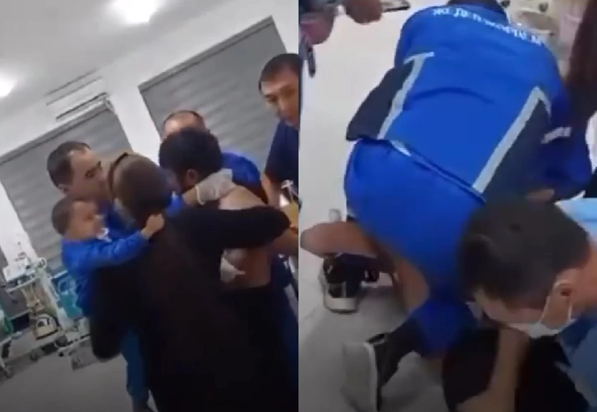 Шымкент ауруханасында науқас дәрігерлерге шабуыл жасады