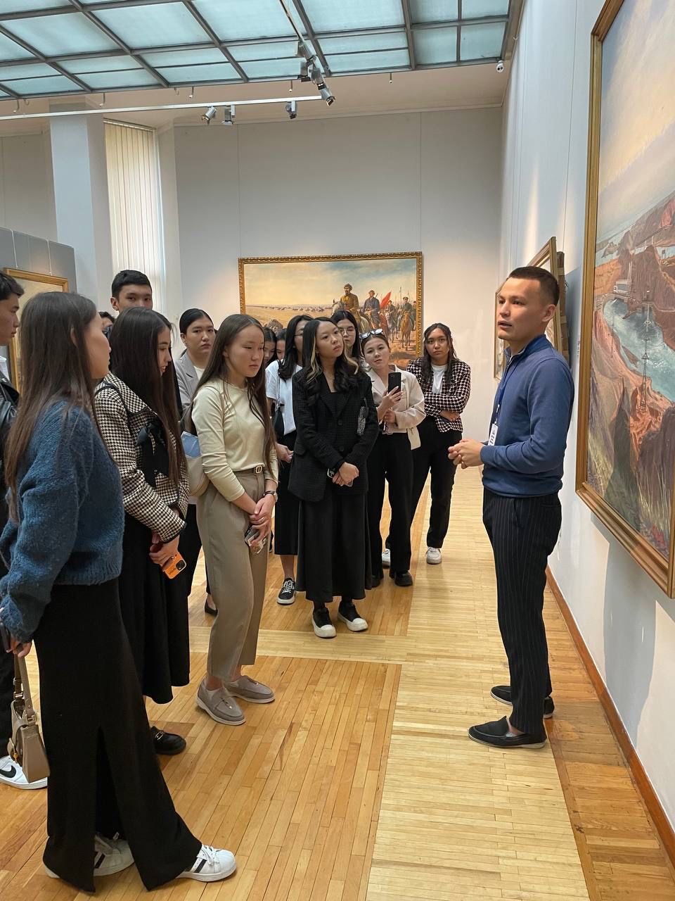 «Қаһарман ұлт» жобасы бойынша Қастеев өнер мұражайында экскурсия өтті