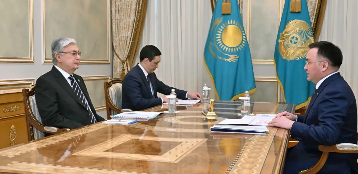 Президент Жоғарғы Сот төрағасы Асламбек Мерғалиевті қабылдады