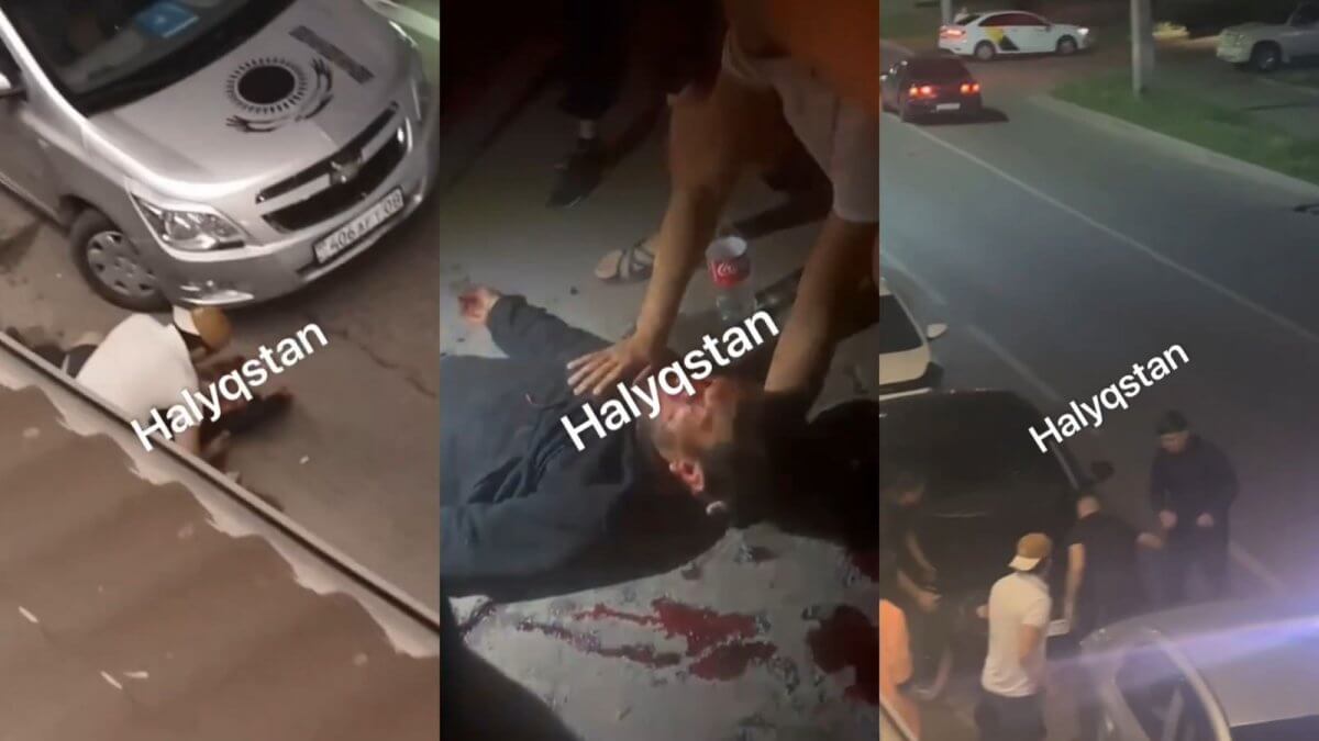 Жабылып тепкен: Алматыда жаппай төбелес видеоға түсіп қалды