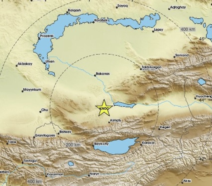 Алматы маңында жер сілкінісі орын алды