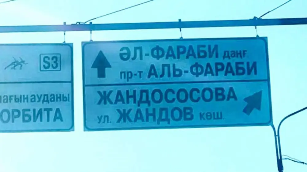 "Жандов па, Жандососов па?". Көшенің жаңа «атауы» алматылықтарды күлдірді