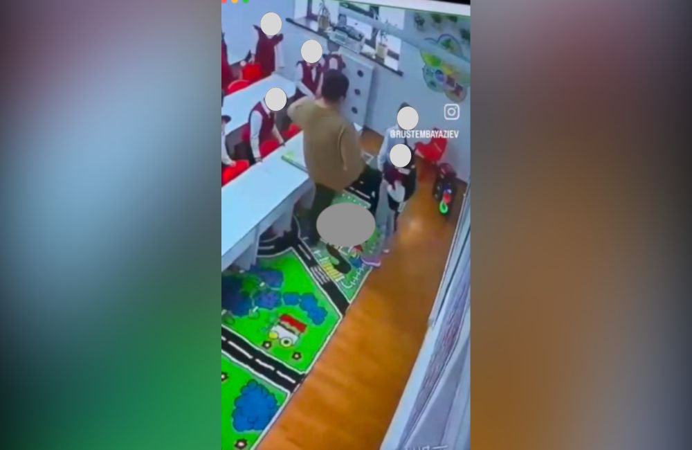 Атырау балабақшасында тәрбиеші баланы тепті: полицияда қылмыстық іс қозғалды