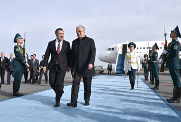 Астанаға Қырғызстан елінің президенті Садыр Жапаров келді