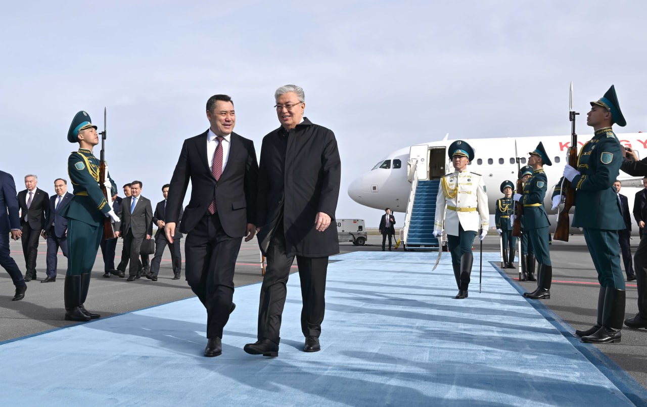 Астанаға Қырғызстан елінің президенті Садыр Жапаров келді